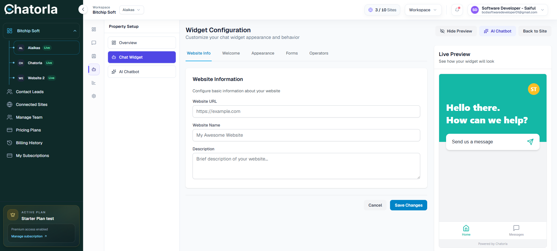 Widget Configuration 1